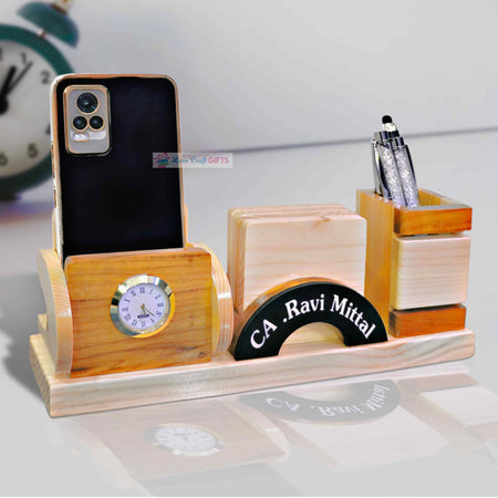 SPECIAL WOODEN PEN STAND WITH NAME | love craft gift