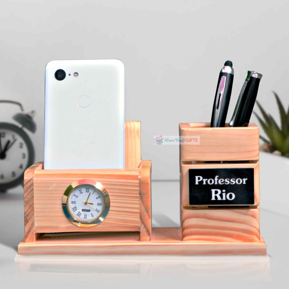 SPECIAL WOODEN PEN AND MOBILE STAND | love craft gift