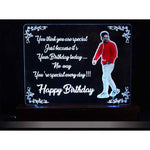 Personlized Acrylic Birthday Multi Led Lamp | love craft gift