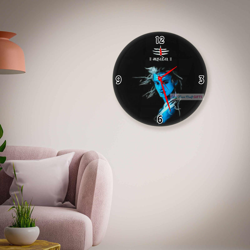 Mahadev Acrylic Photo Wall Clock