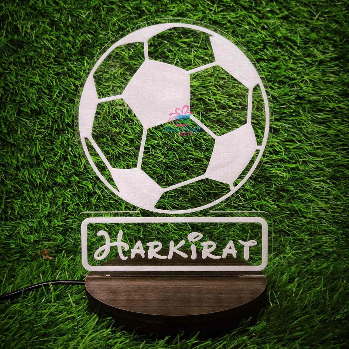 3d Acrylic Football Single LED Lamp