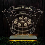 3d Acrylic Multi-Colored Cake LED Lamp