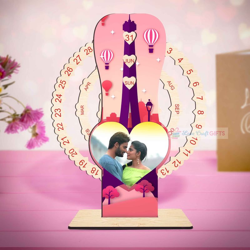 VALENTINE SPECIAL WOODEN CALENDER | love craft gift