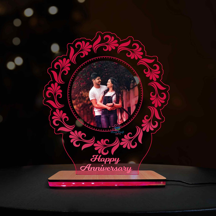 Acrylic Multi-Led Table Lamp For Bf And Gf