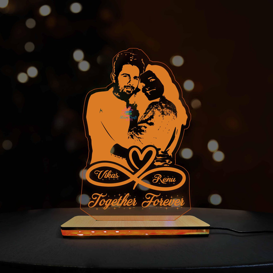 3D Acrylic Multi-Led Table Lamp For True Lovers