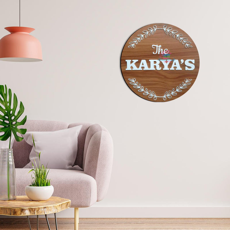 Wooden Home Name Plates | love craft gift