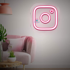 Instagram Neon Name Light Frames | love craft gift