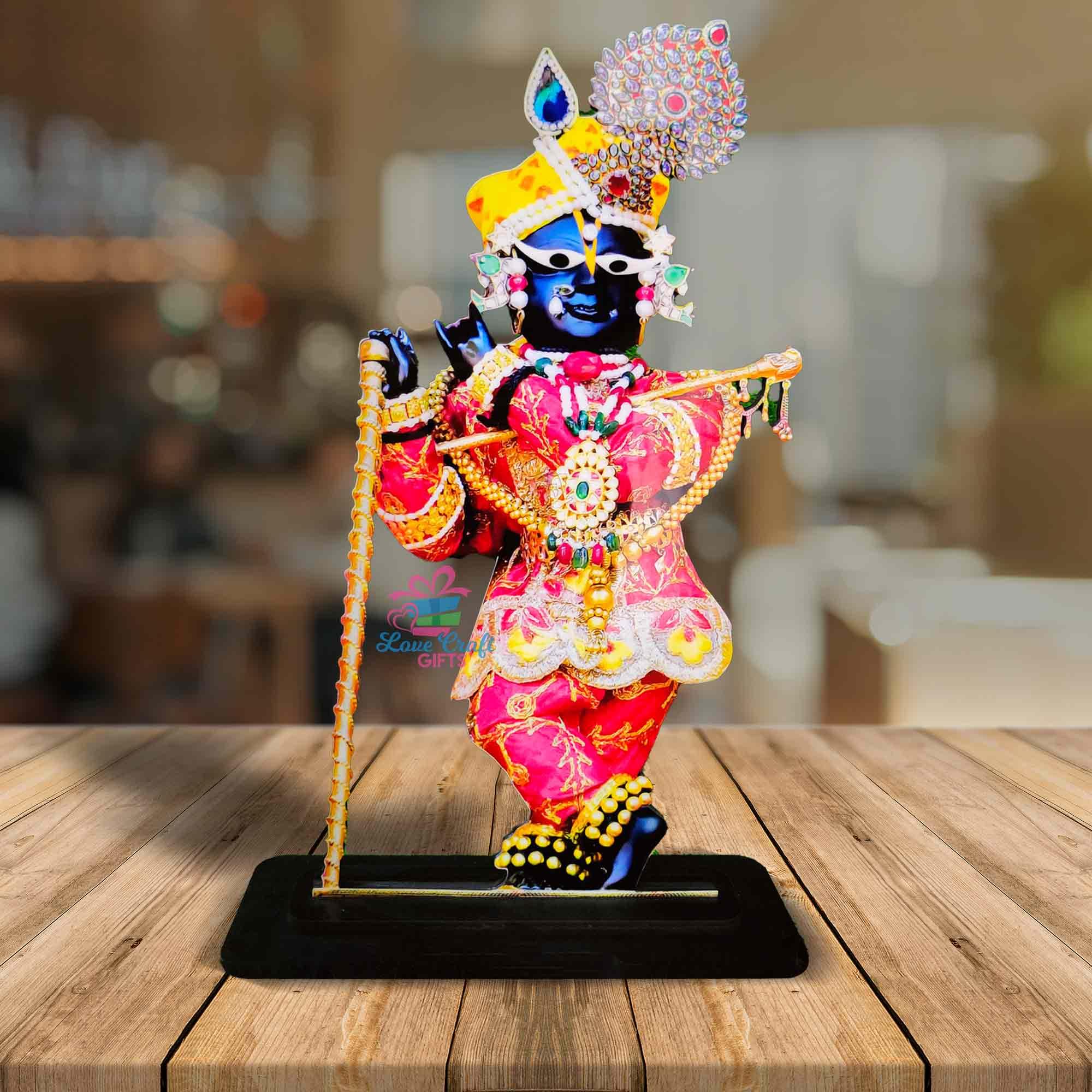 KRISHNA WOODEN TABLE TOP - love craft gift