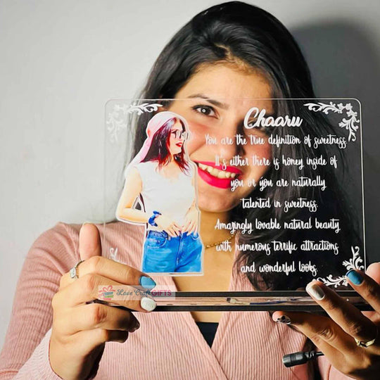 Personalized Acrylic Multi-Led Table Lamp