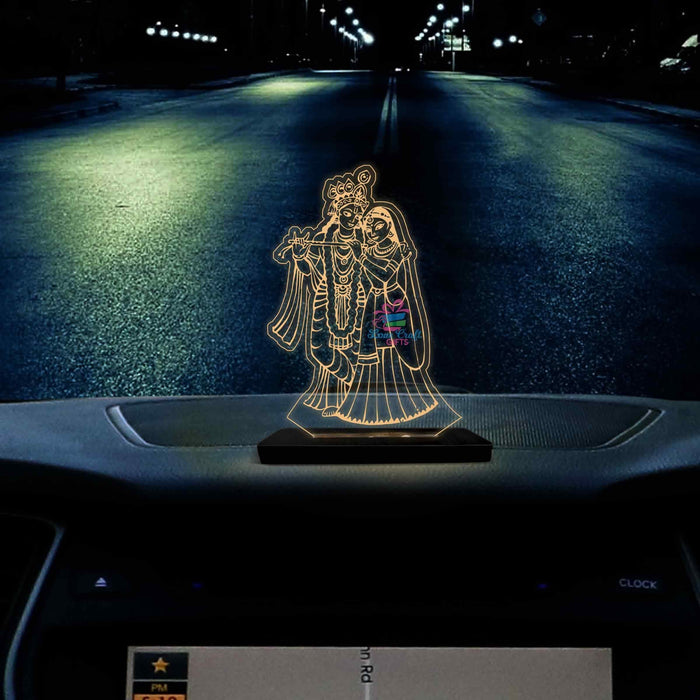 RADHA KRISHAN CAR DASHBOARD LAMP - love craft gift