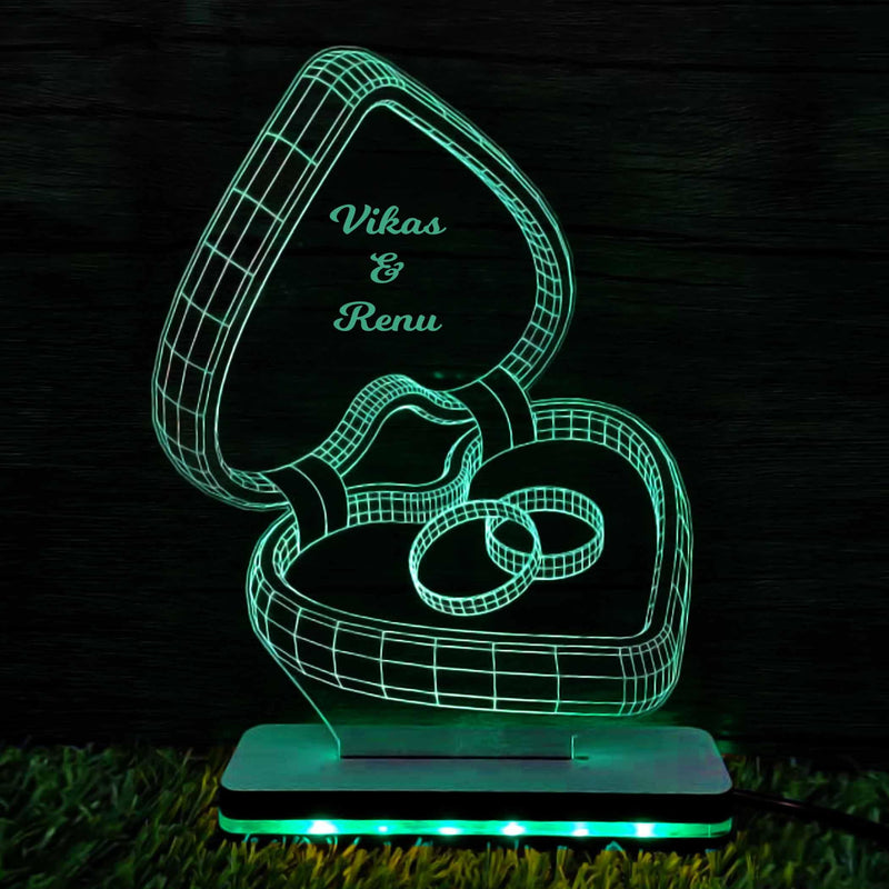 3d Acrylic Ring LED Lamp