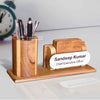 SPECIAL WOODEN PEN STAND WITH CUP COASTERS | love craft gift