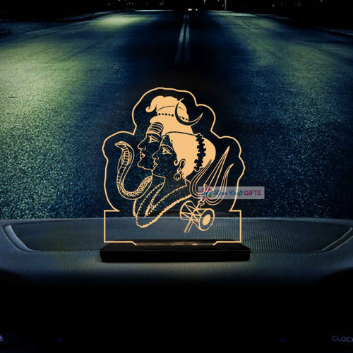 Shiv Parvati ji Car Dashboard Lamp | love craft gift