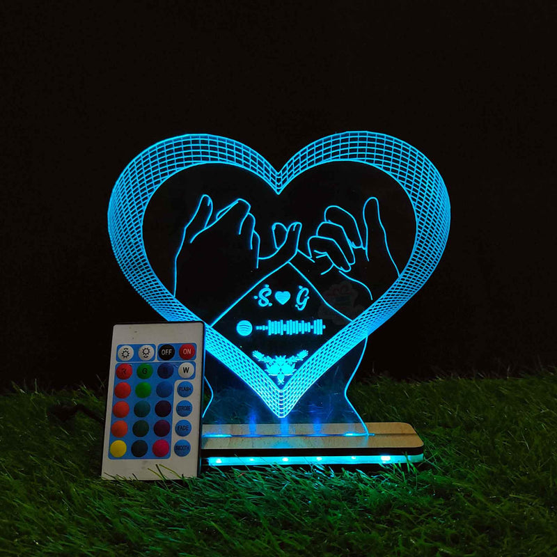 3d Acrylic Spotify Love LED Lamp