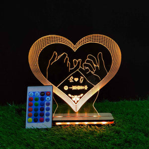 3d Acrylic Spotify Love LED Lamp