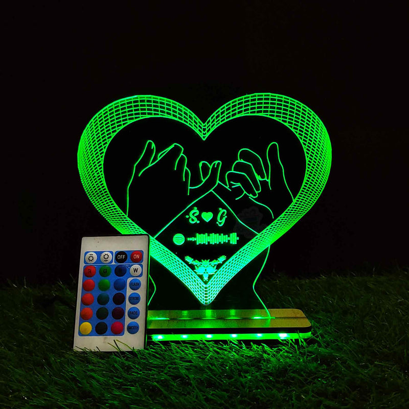 3d Acrylic Spotify Love LED Lamp