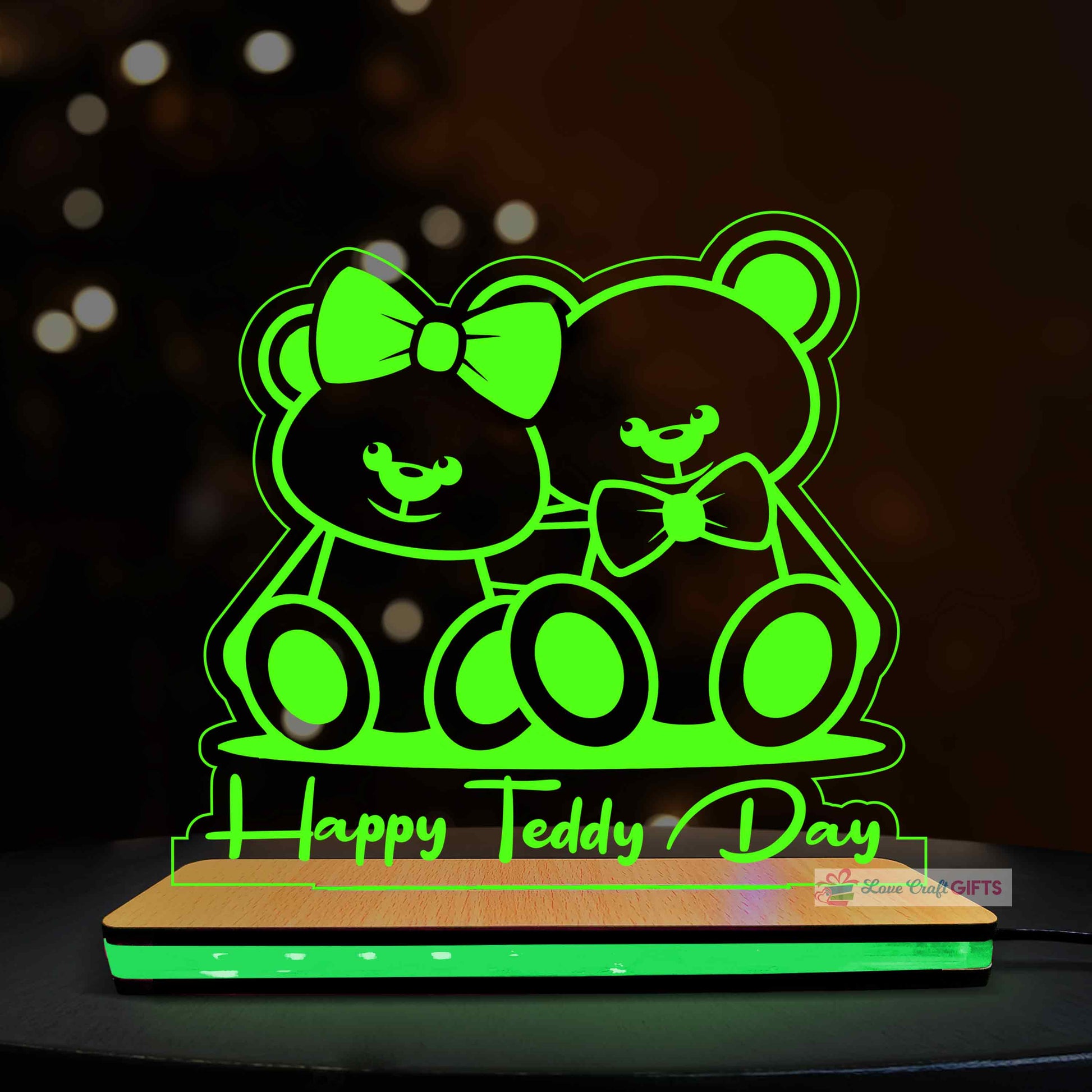 Valentine Special Teddy Day LED Lamp