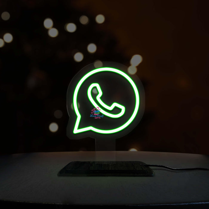 Neon Whatsapp Led Table Lamp | love craft gift